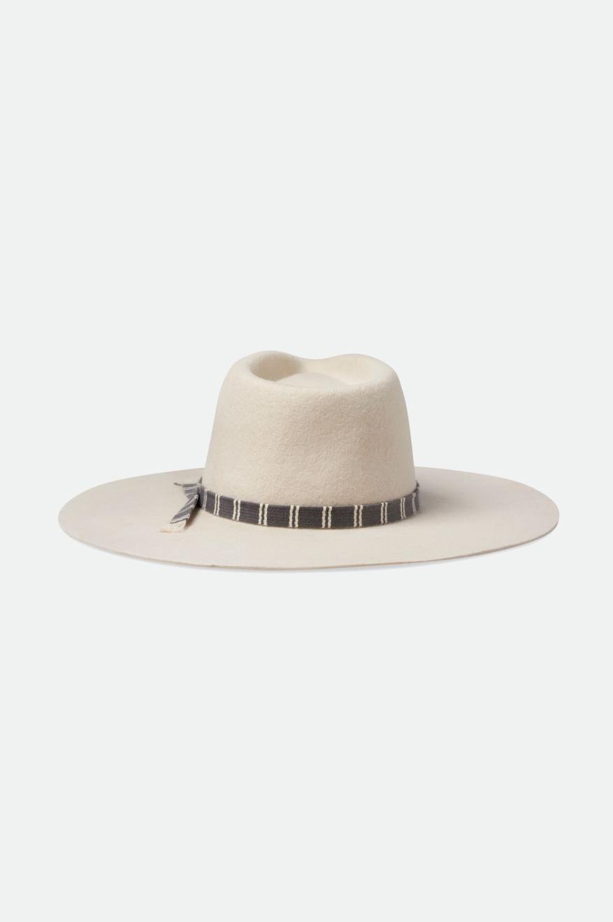 Brixton Leigh Felt Fedora Fedora Donna Bianche | 917JUHMPT