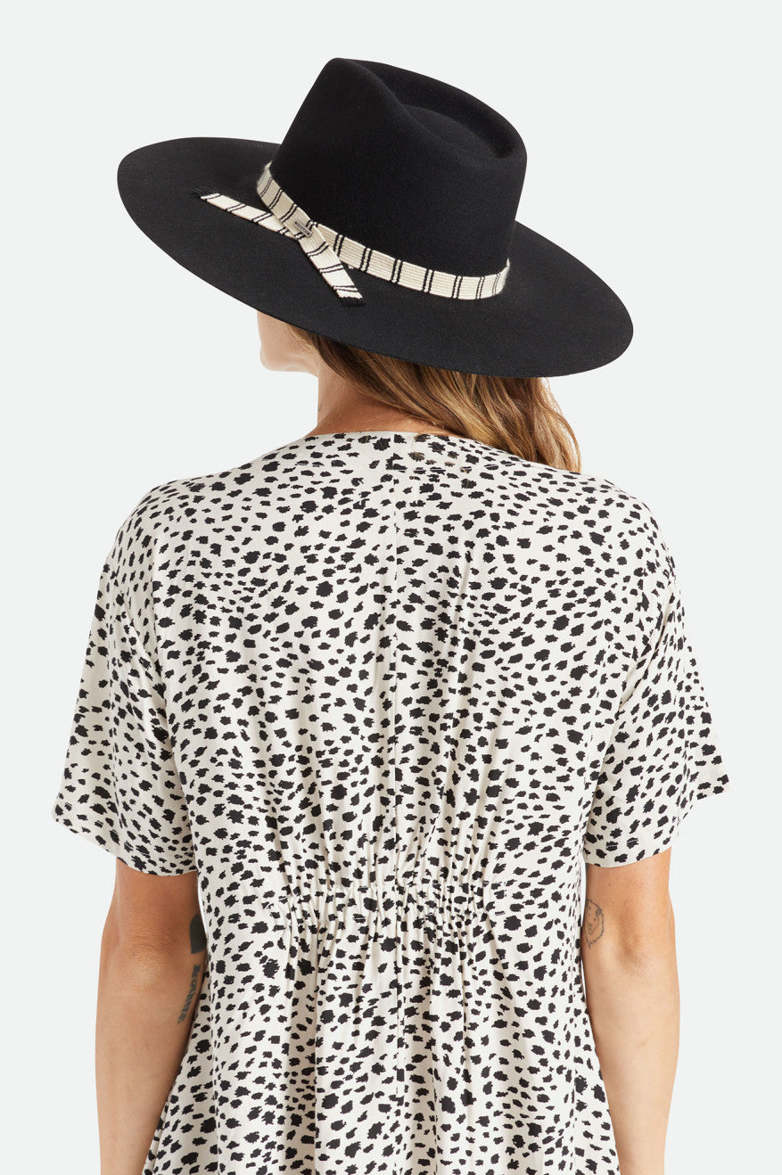 Brixton Leigh Felt Fedora Fedora Donna Nere | 012SEWGVR