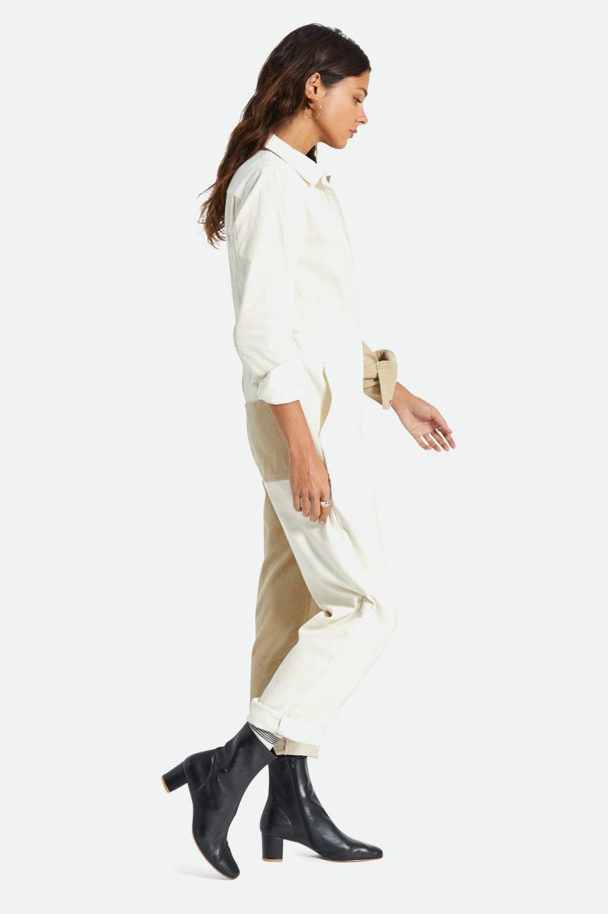 Brixton Mersey Coverall Tuta Donna Gialle Chiaro | 527VOHJMA