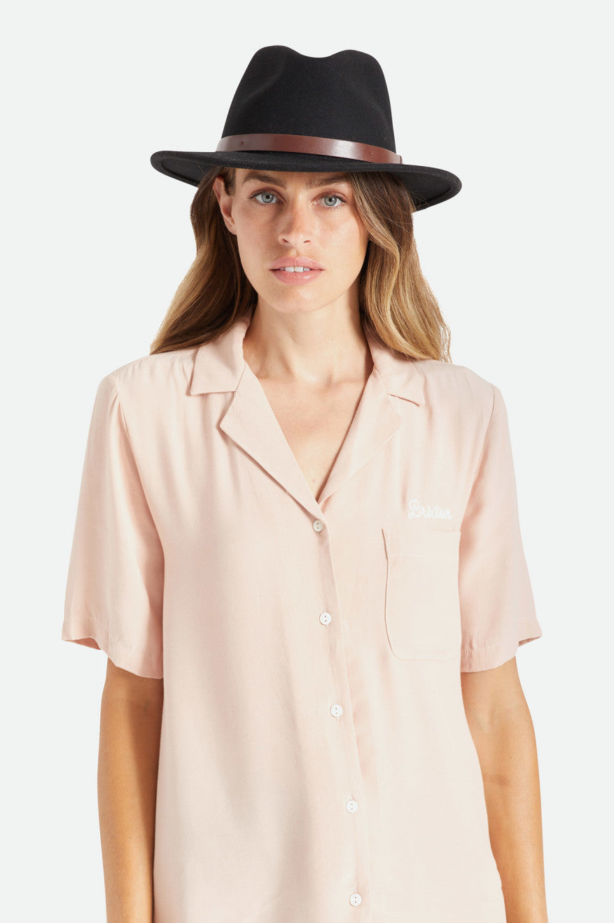 Brixton Messer Fedora Fedora Donna Nere | 150SMJZNY