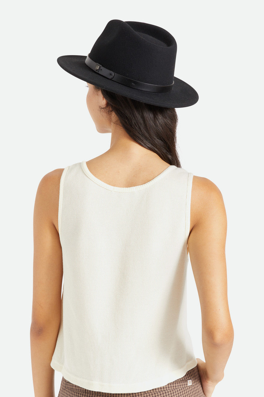 Brixton Messer Fedora Fedora Donna Nere | 209LQCZNM