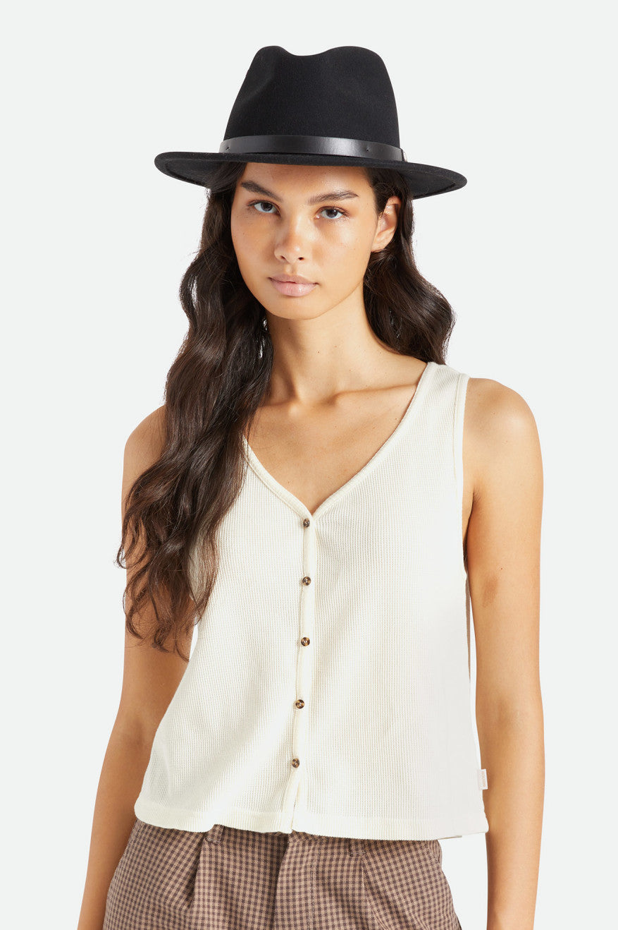 Brixton Messer Fedora Fedora Donna Nere | 209LQCZNM