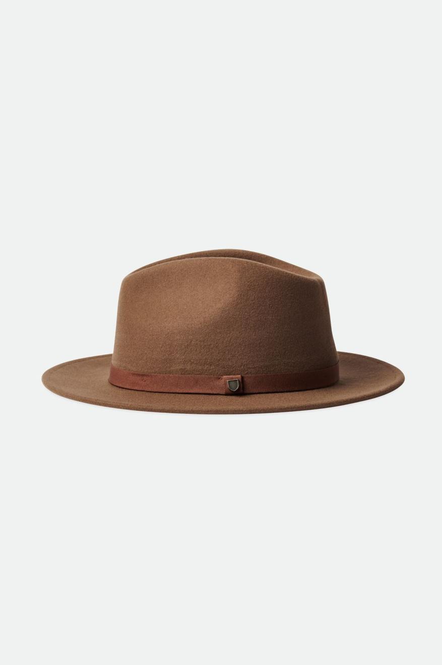 Brixton Messer Packable Fedora Fedora Donna Marroni | 673RNXTQE