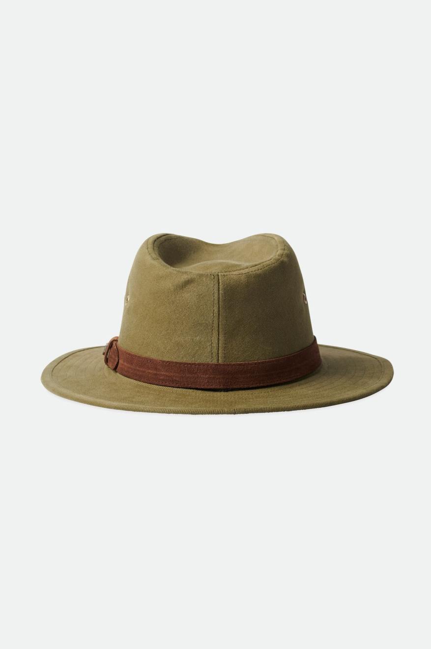 Brixton Messer Utility Adventure Fedora Fedora Donna Verde Oliva | 102ZIVUQM