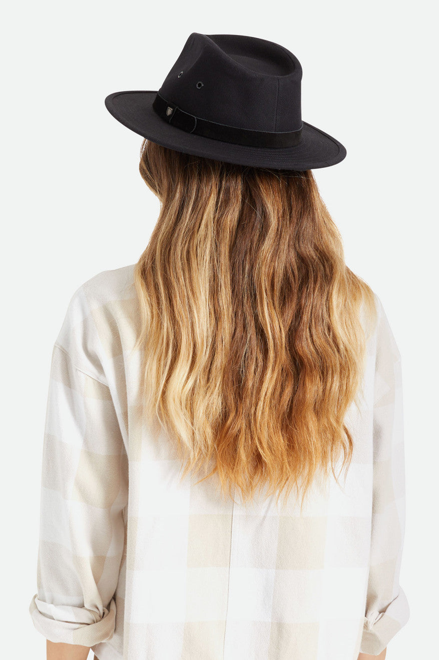 Brixton Messer Utility Adventure Fedora Fedora Donna Nere | 972HDLYNV