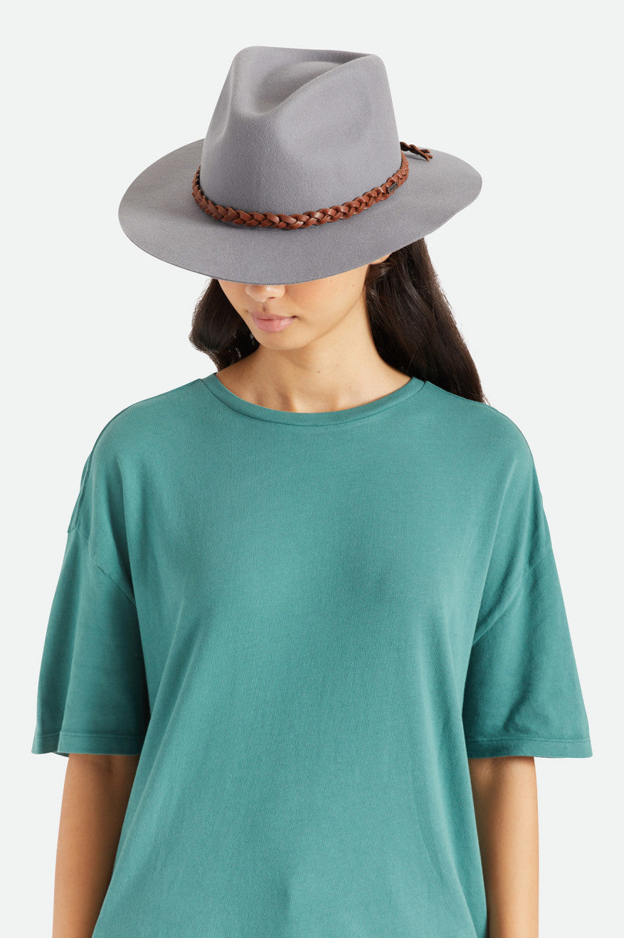 Brixton Messer Western Fedora Fedora Donna Grigie | 564DRPVAU