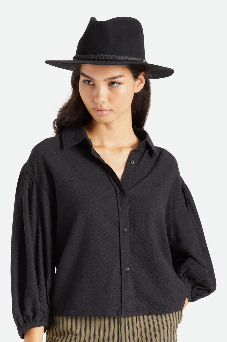 Brixton Messer Western Fedora Fedora Donna Nere | 681PIACXG