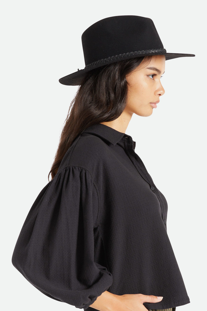 Brixton Messer Western Fedora Fedora Donna Nere | 681PIACXG