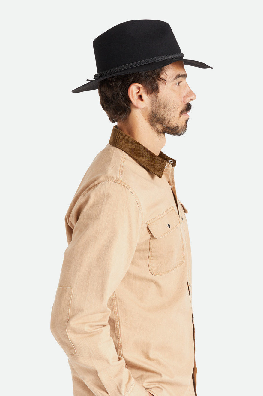 Brixton Messer Western Fedora Uomo Nere | 082JDGZAI