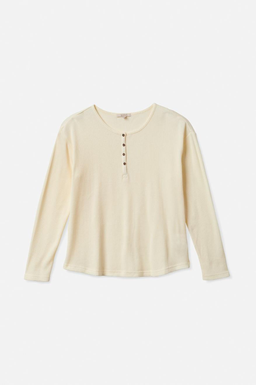 Brixton Monty L/S Henley Top Donna Bianche | 457VJRAED