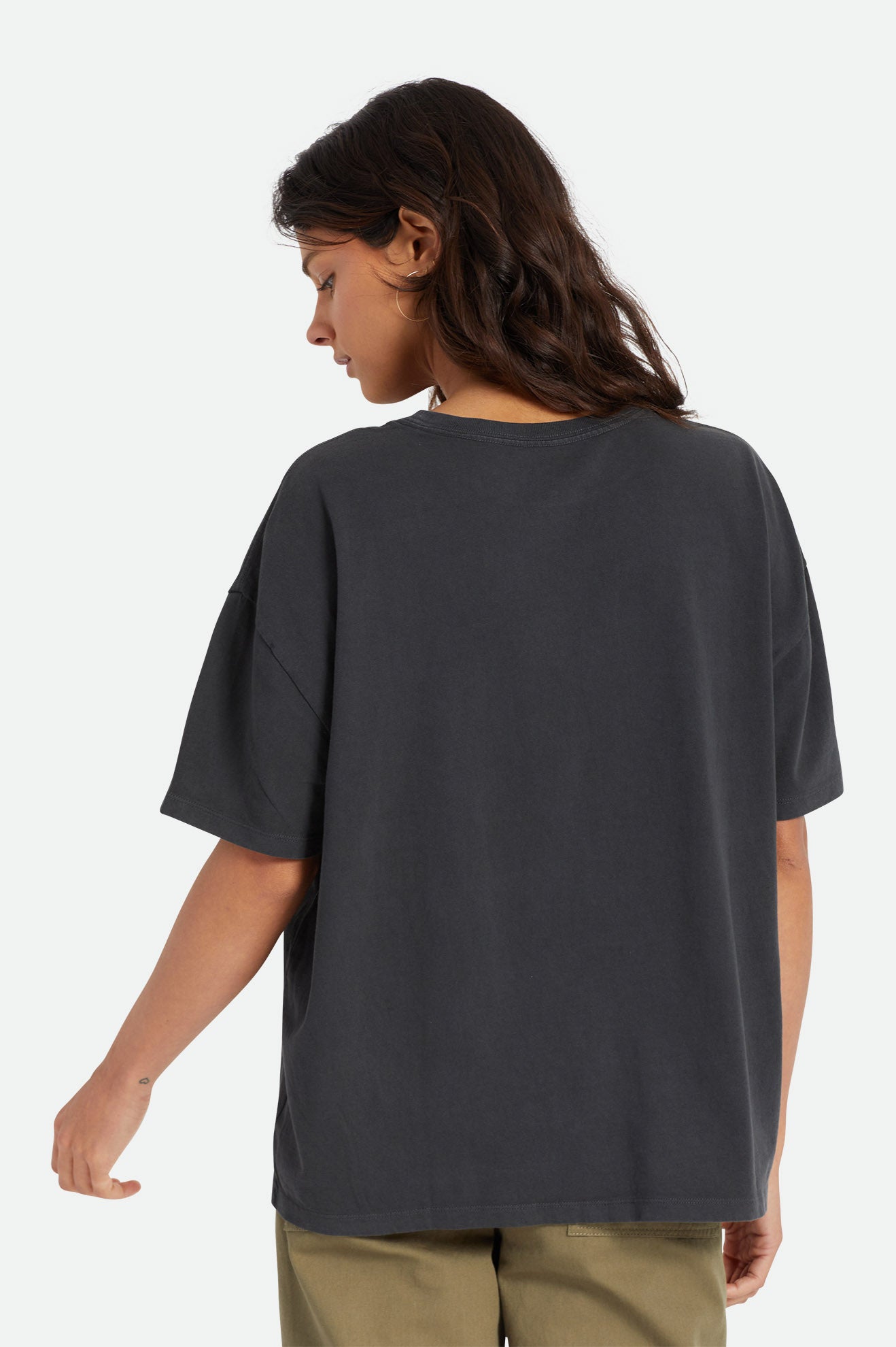 Brixton Oversized Boyfriend Tee Top Donna Nere | 241SFNTRJ