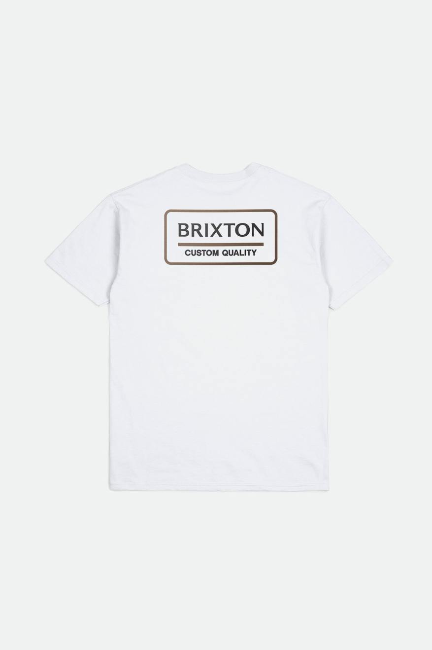 Brixton Palmer Proper S/S Standard Top Uomo Bianche Nere | 357MSKRPV