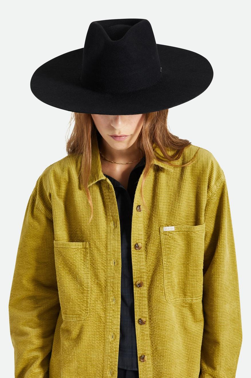 Brixton Primrose Felt Fedora Fedora Donna Nere | 517TZQIVM