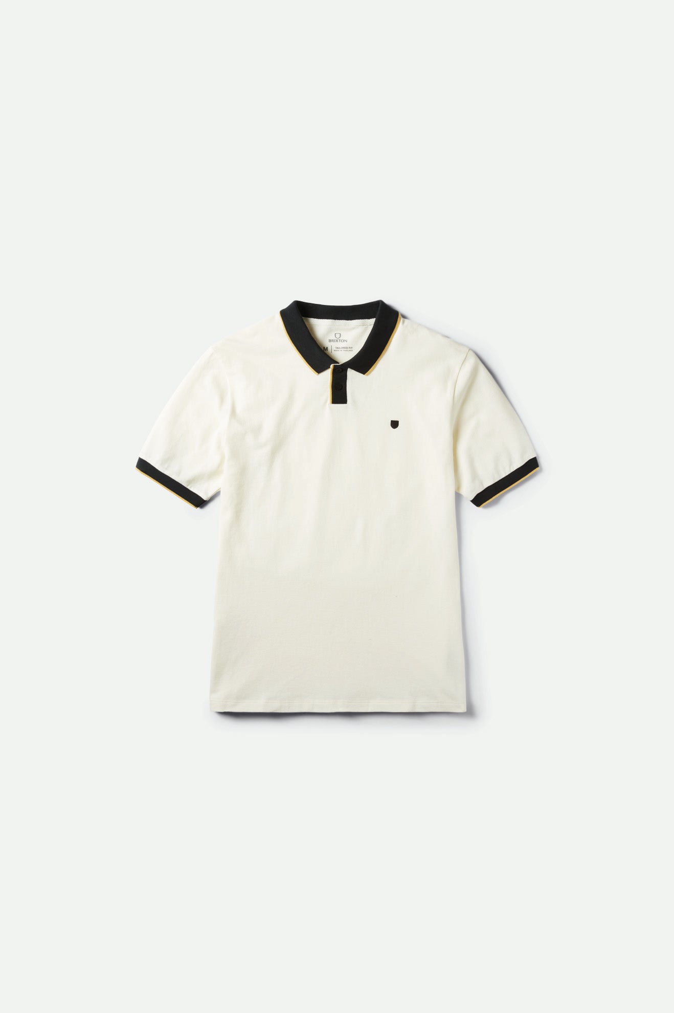 Brixton Proper S/S Polo Maglieria Uomo Bianche Nere | 231IRPAOG