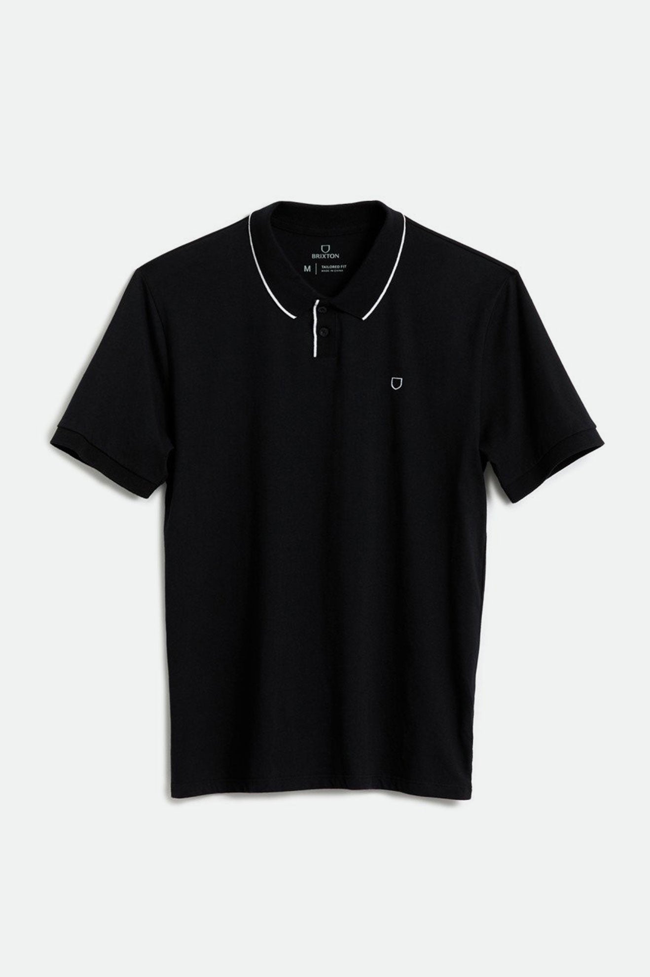 Brixton Proper S/S Polo Maglieria Uomo Nere | 048JOCVSD