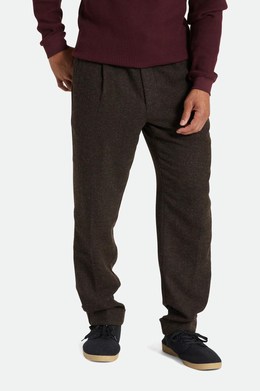 Brixton Regent Reserve Trouser Pantaloni Uomo Marroni | 284HLUBKV