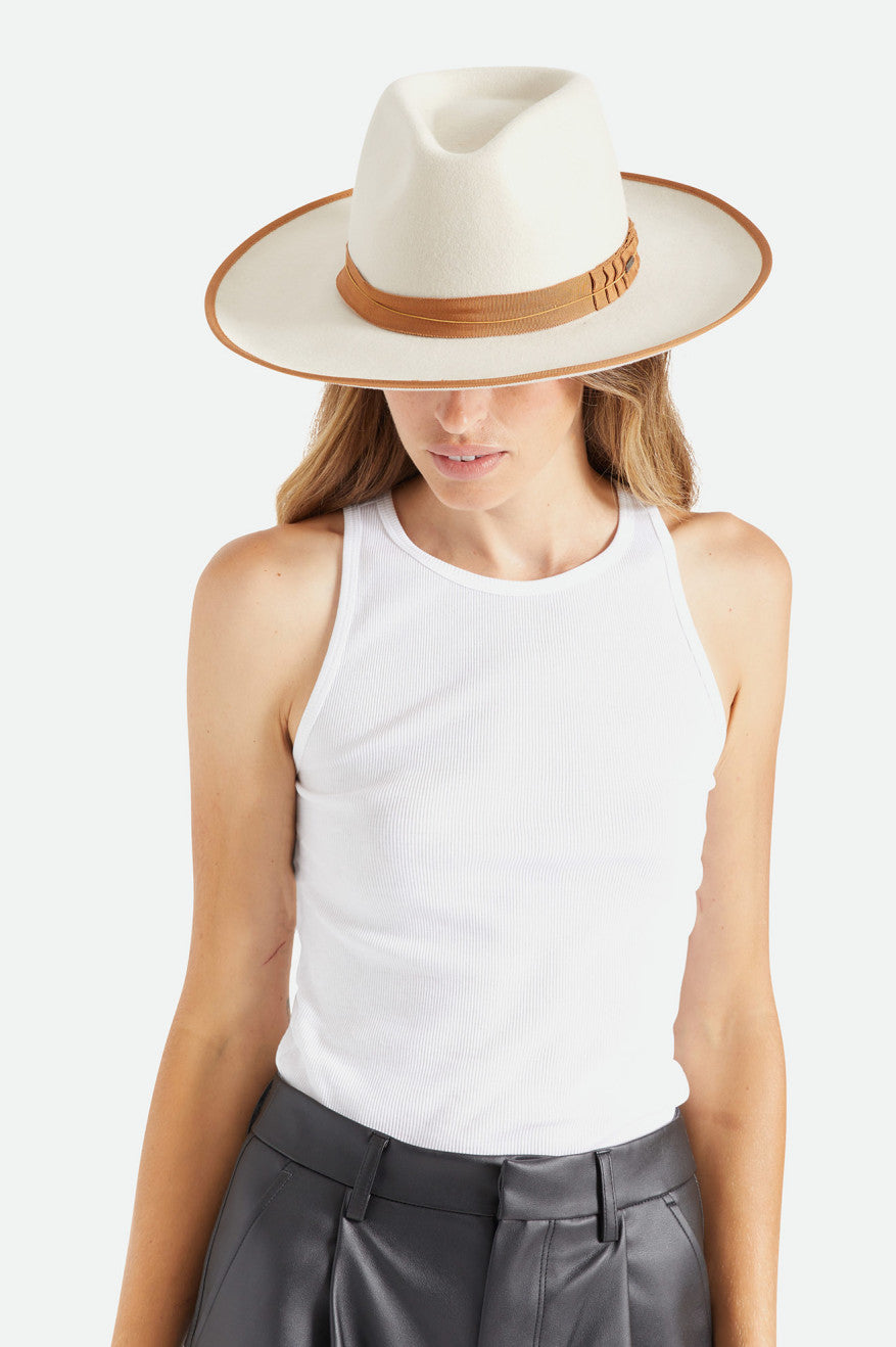 Brixton Reno Fedora Fedora Donna Bianche | 570MUGDXC