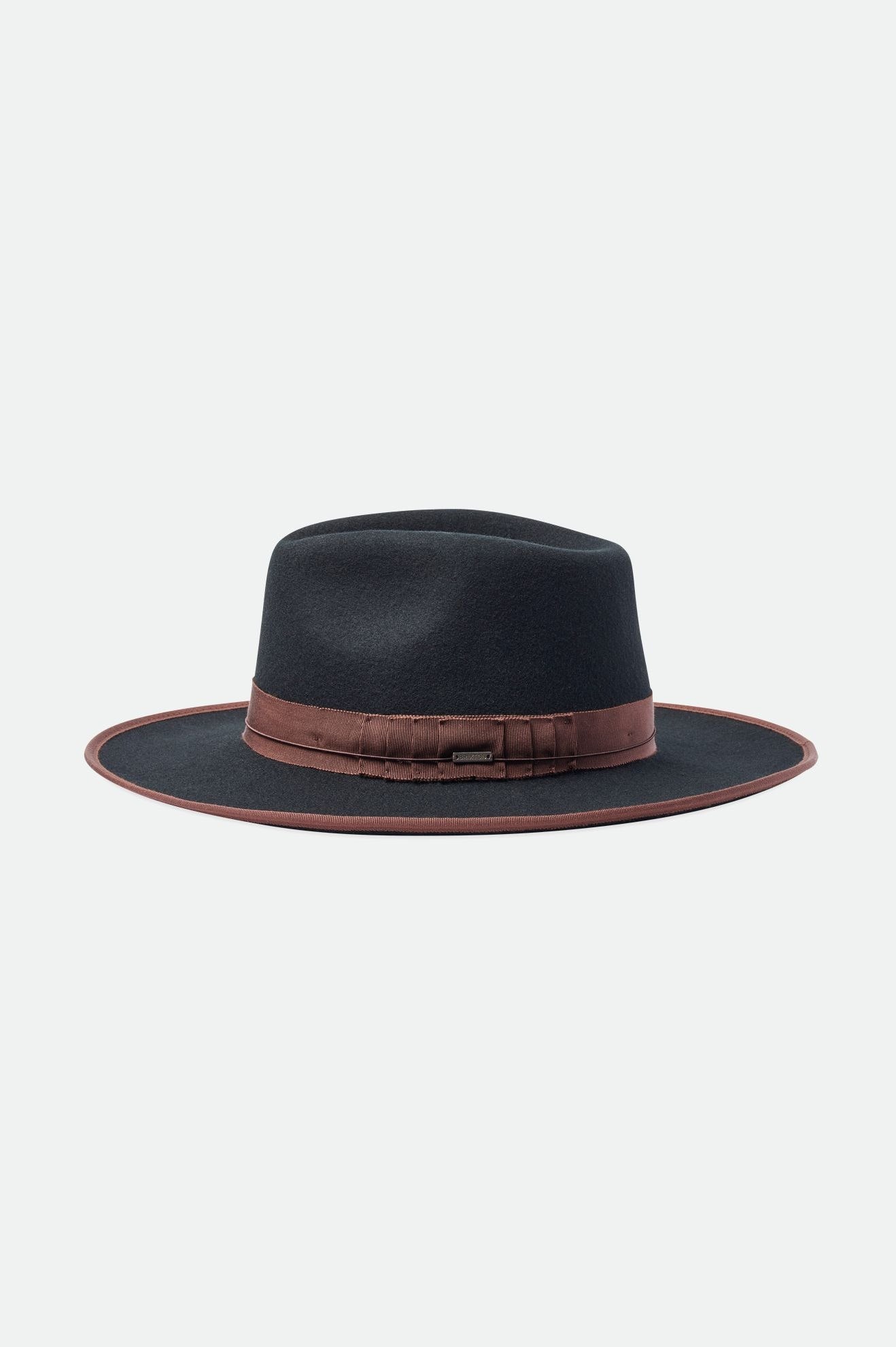 Brixton Reno Fedora Uomo Nere Marroni | 917THZOXW