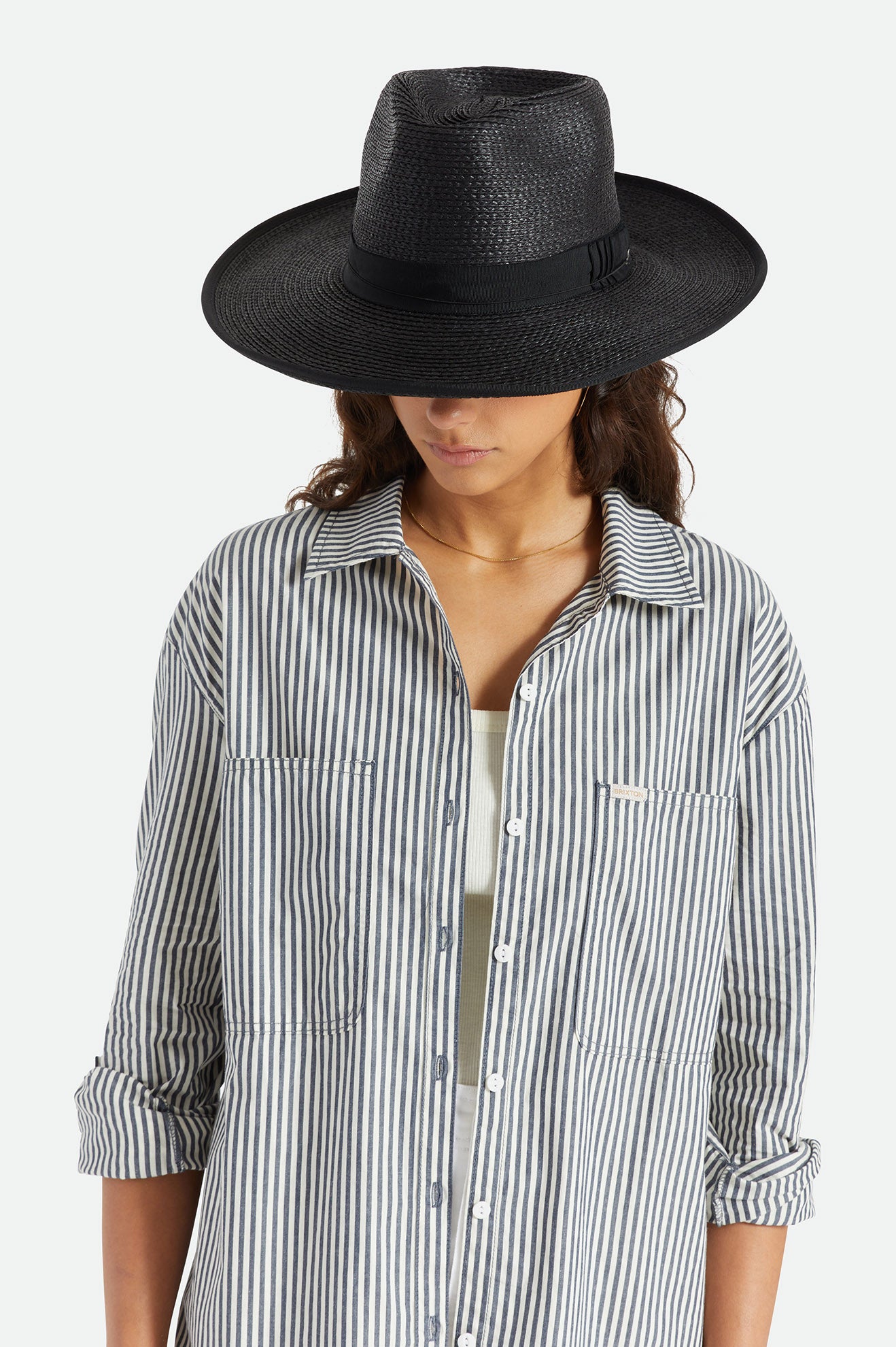 Brixton Reno Straw Hat Cappelli Donna Nere | 849TIGQCP