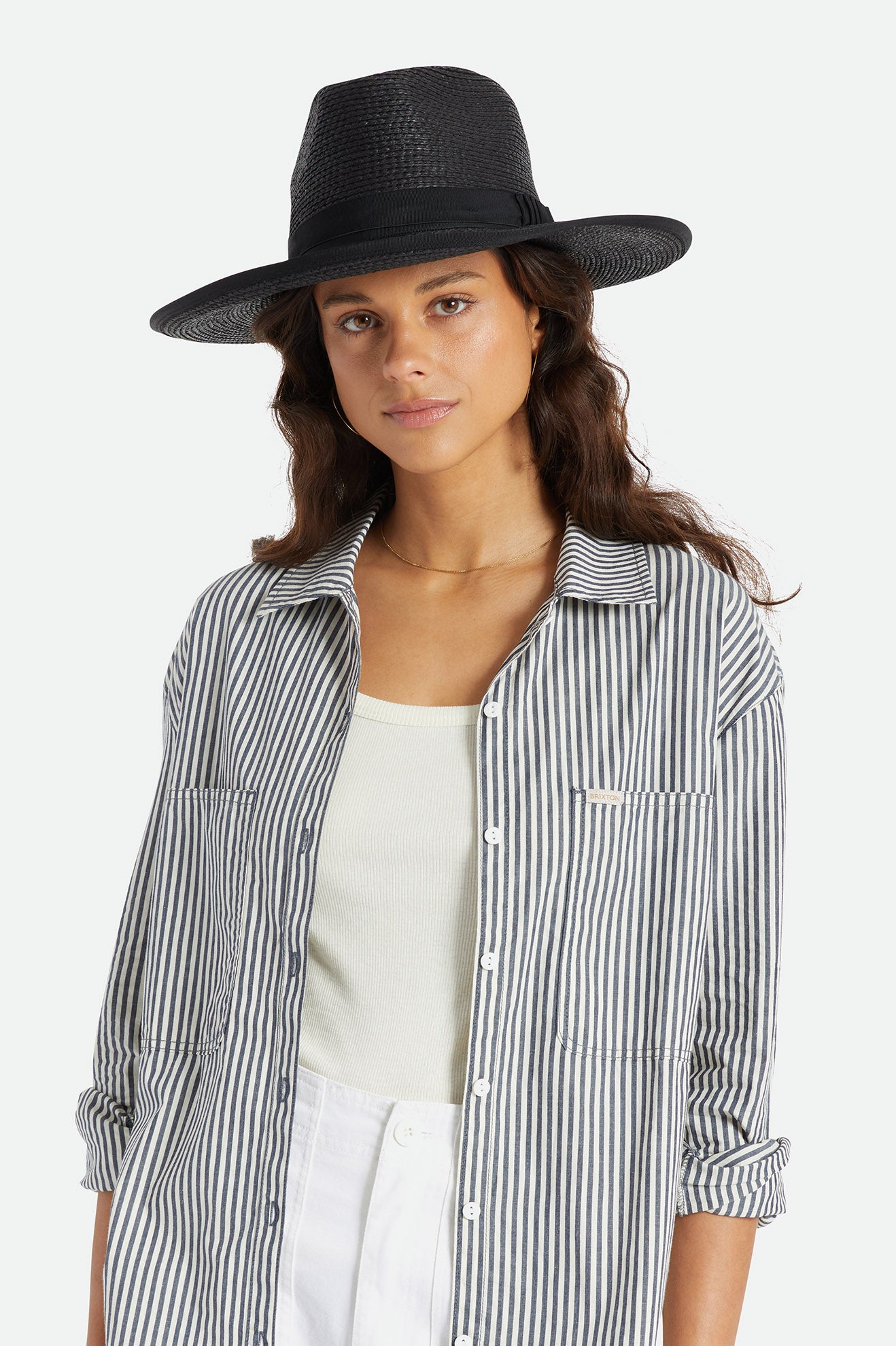 Brixton Reno Straw Hat Cappelli Donna Nere | 849TIGQCP