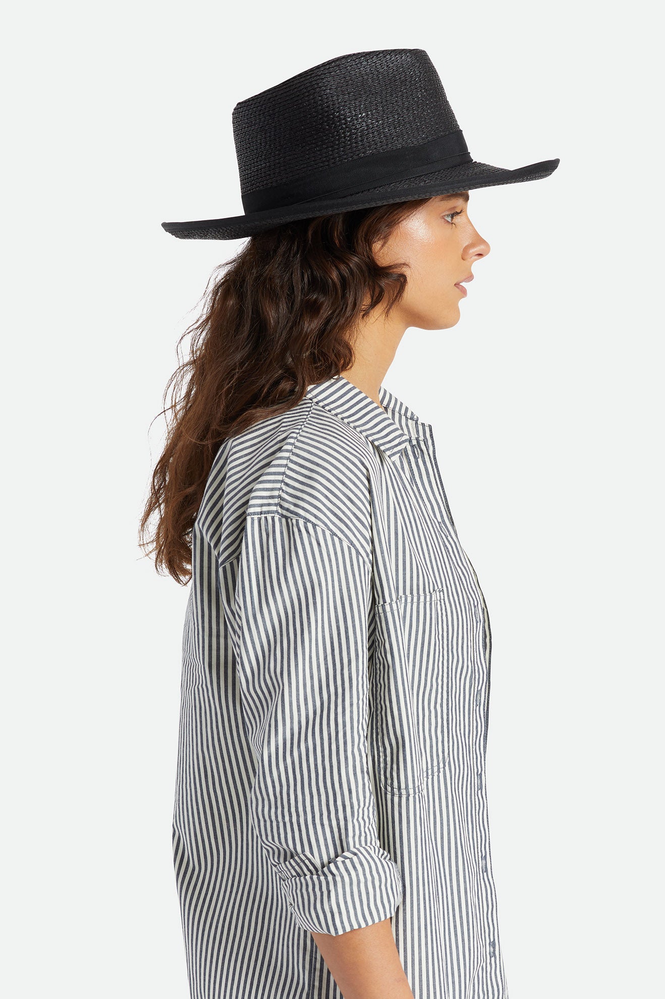 Brixton Reno Straw Hat Cappelli Donna Nere | 849TIGQCP