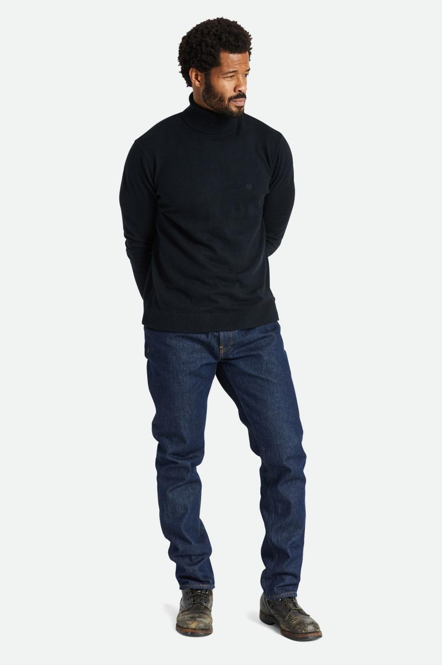 Brixton Reserve Cashmere L/S Turtleneck Maglieria Uomo Nere | 982EUOJMI