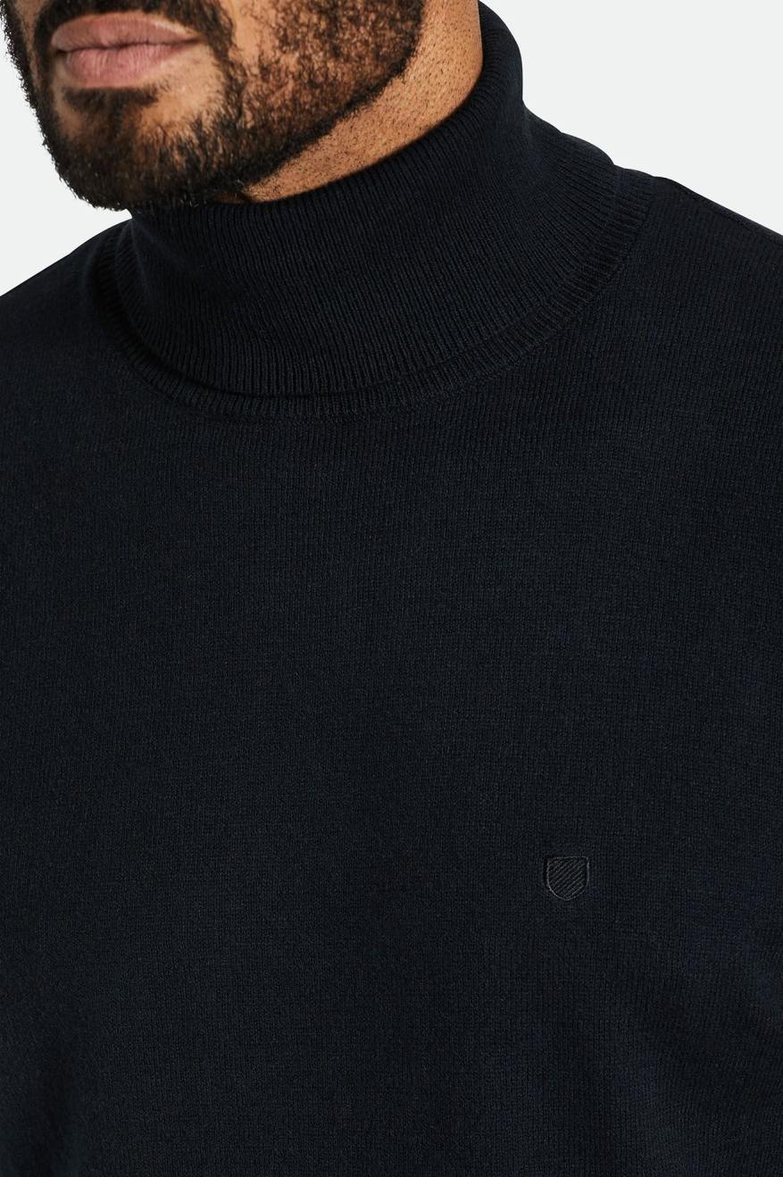 Brixton Reserve Cashmere L/S Turtleneck Maglieria Uomo Nere | 982EUOJMI