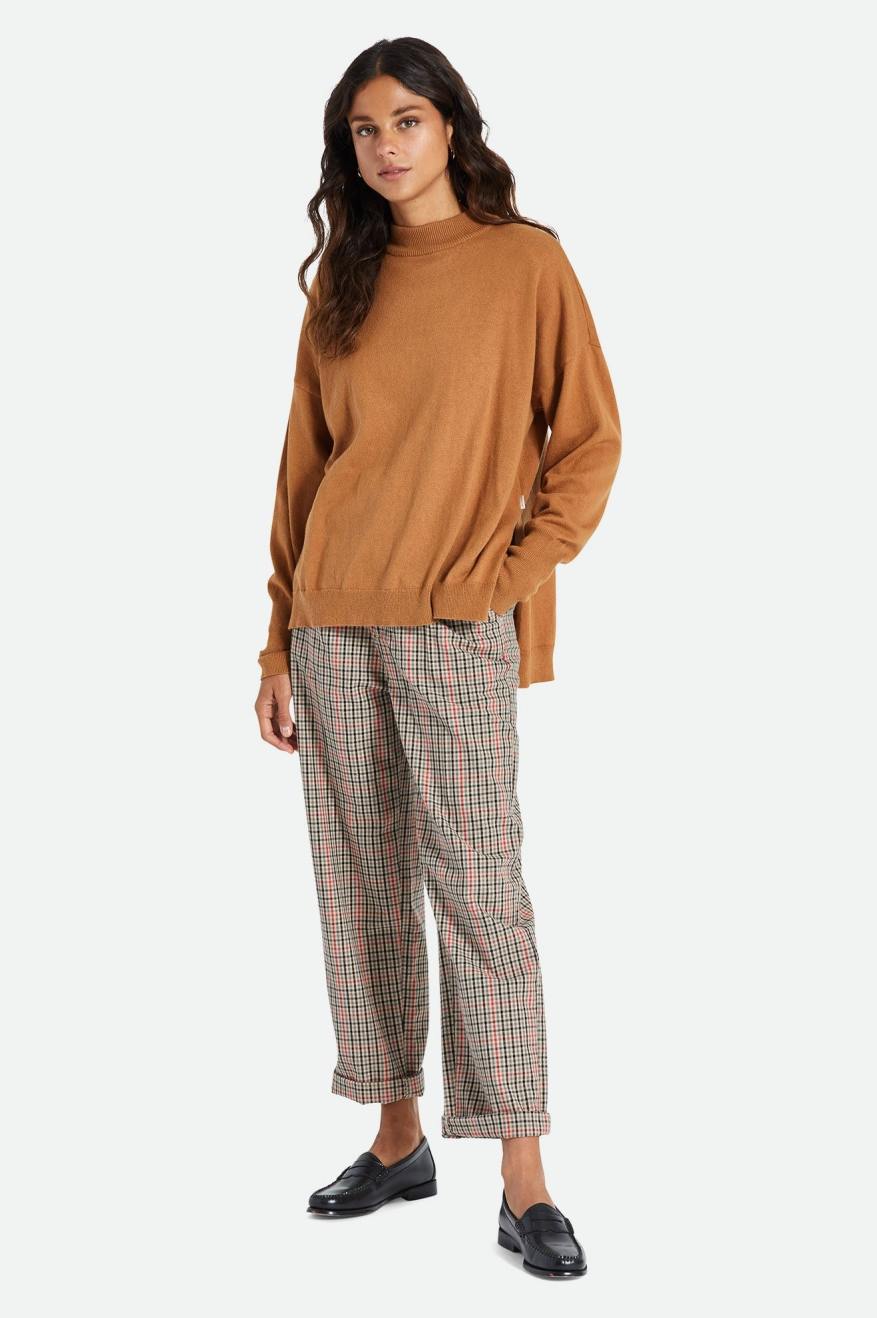 Brixton Reserve Oversized Cashmere Maglioni Donna Marroni | 960JSDVXF