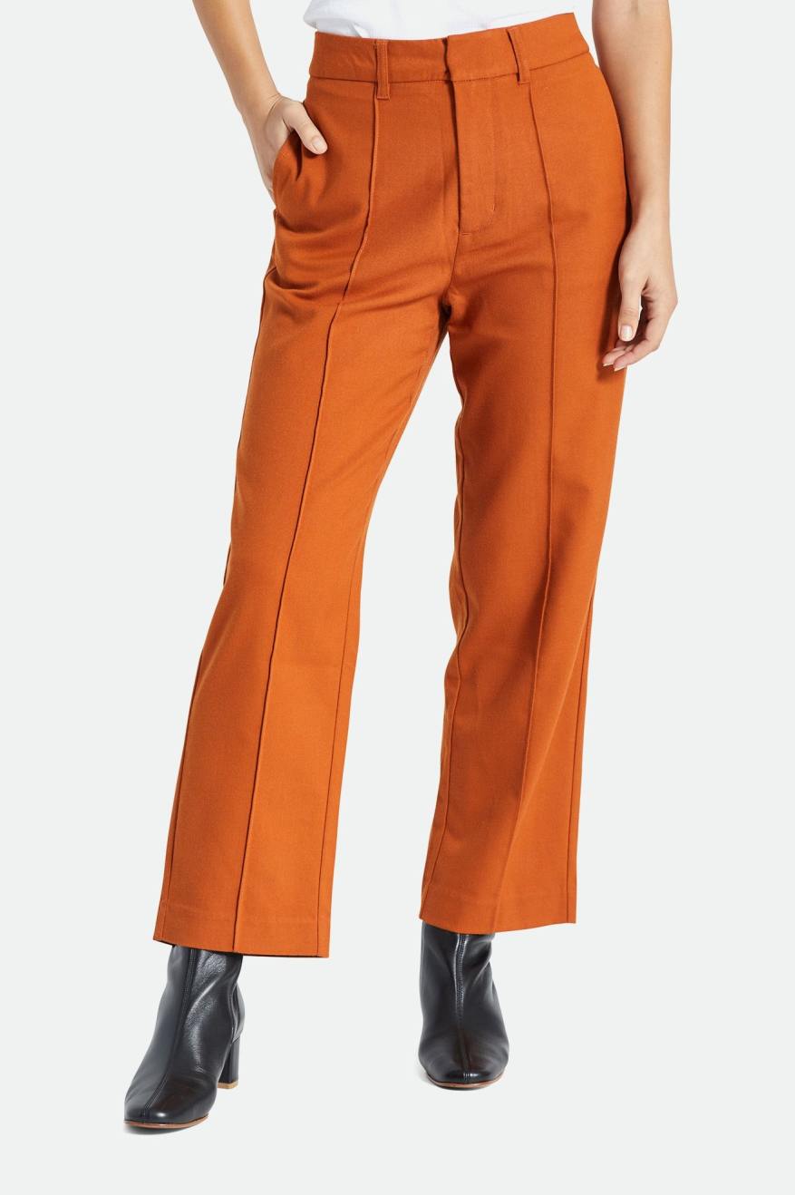 Brixton Retro Trouser Pantaloni Donna Arancioni | 694PUFTCR