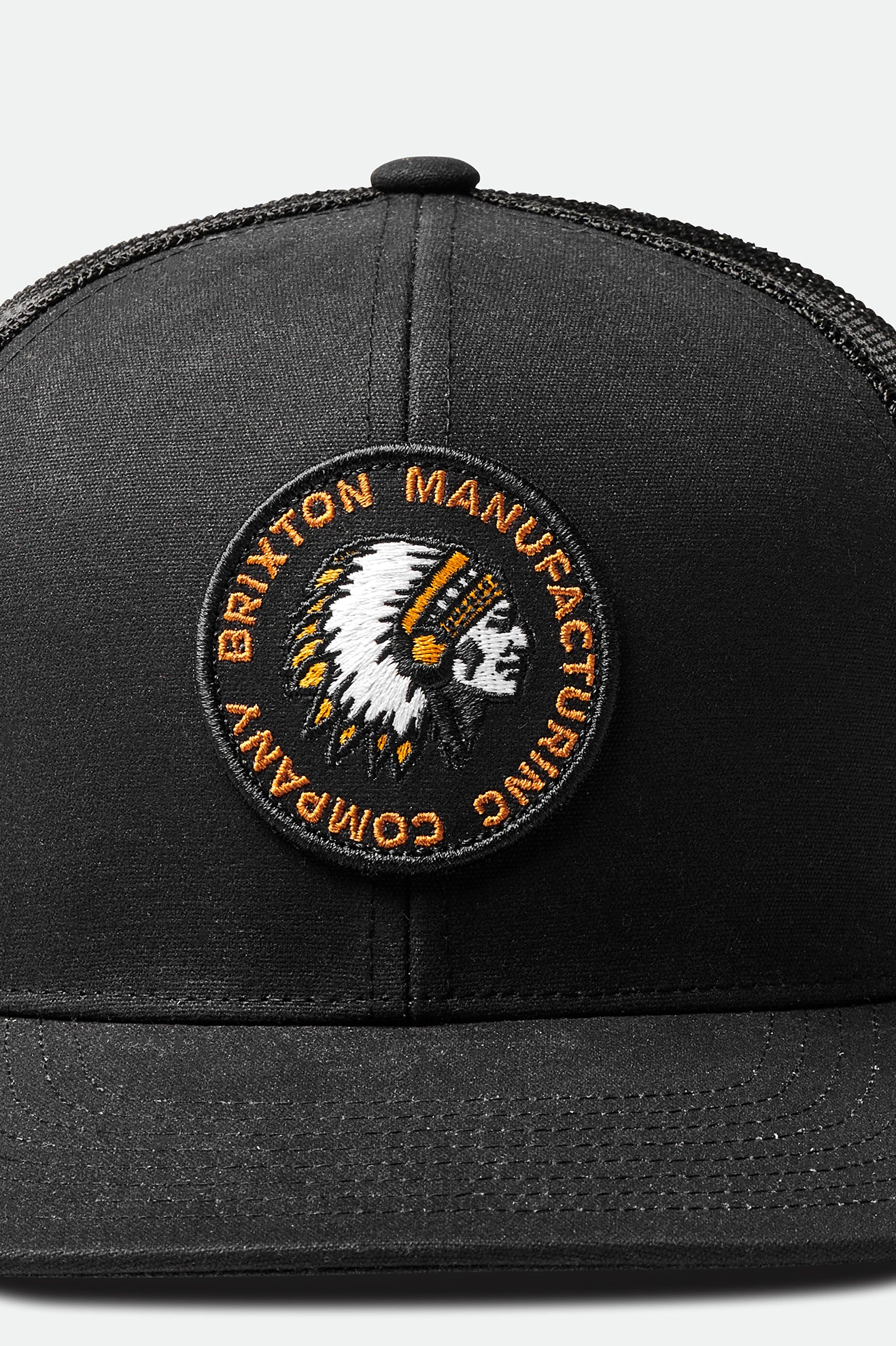 Brixton Rival Stamp NetPlus MP Trucker Hat Cappellini Uomo Nere | 817QULOZT