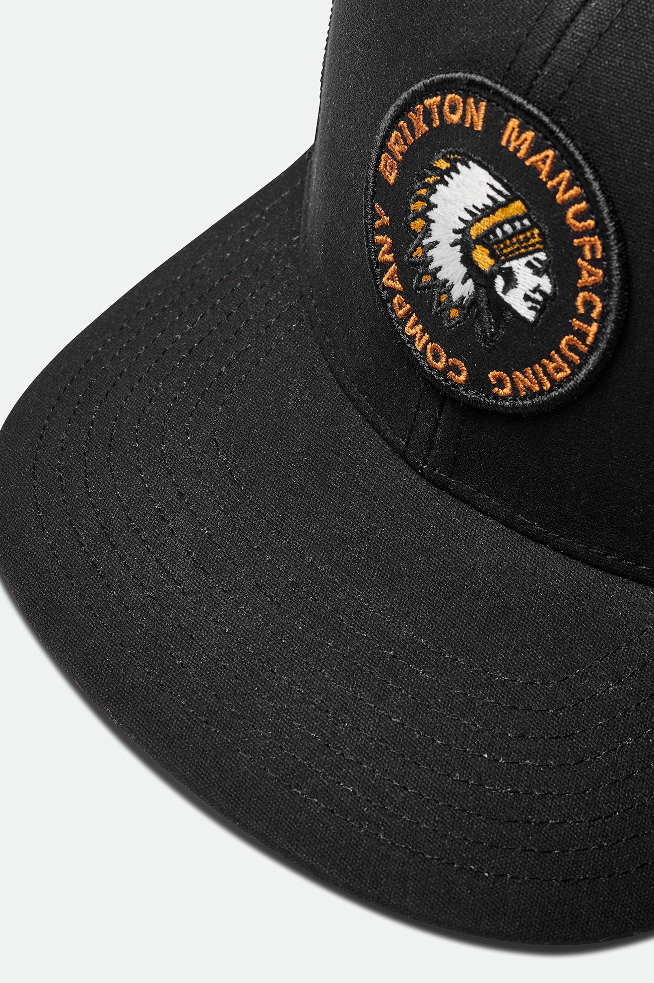 Brixton Rival Stamp NetPlus MP Trucker Hat Cappellini Uomo Nere | 817QULOZT