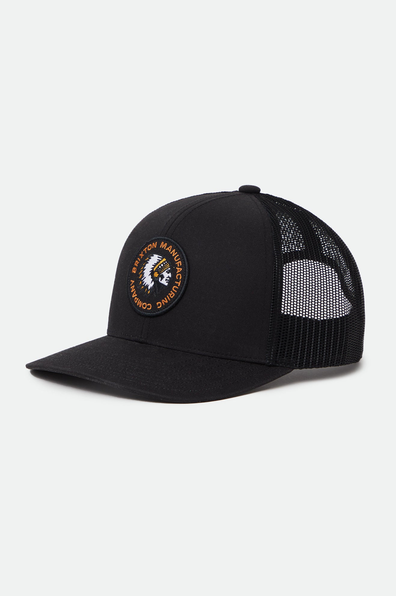 Brixton Rival Stamp NetPlus MP Trucker Hat Cappellini Uomo Nere | 817QULOZT