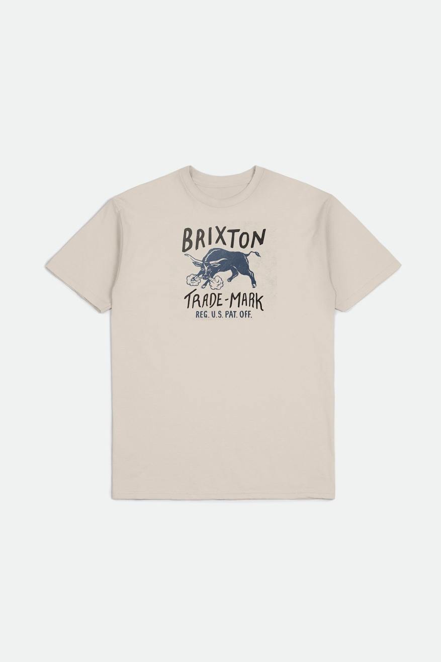 Brixton Roxboro S/S Standard Top Uomo Crema | 506CNWEVB