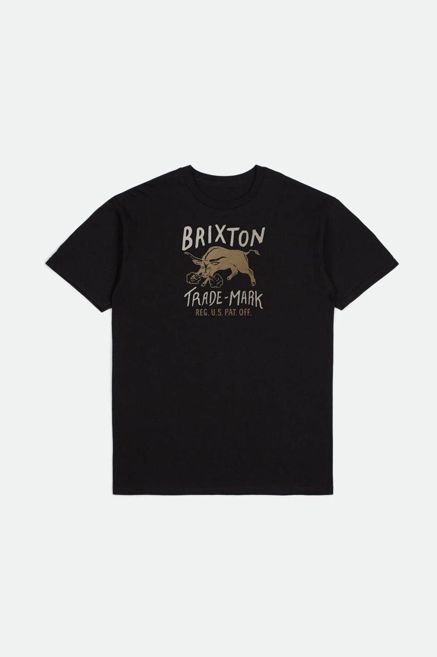 Brixton Roxboro S/S Standard Top Uomo Nere | 431HDPUTJ