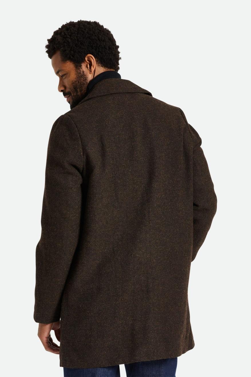 Brixton Union Trench Giacca Uomo Marroni | 154PIMZAR