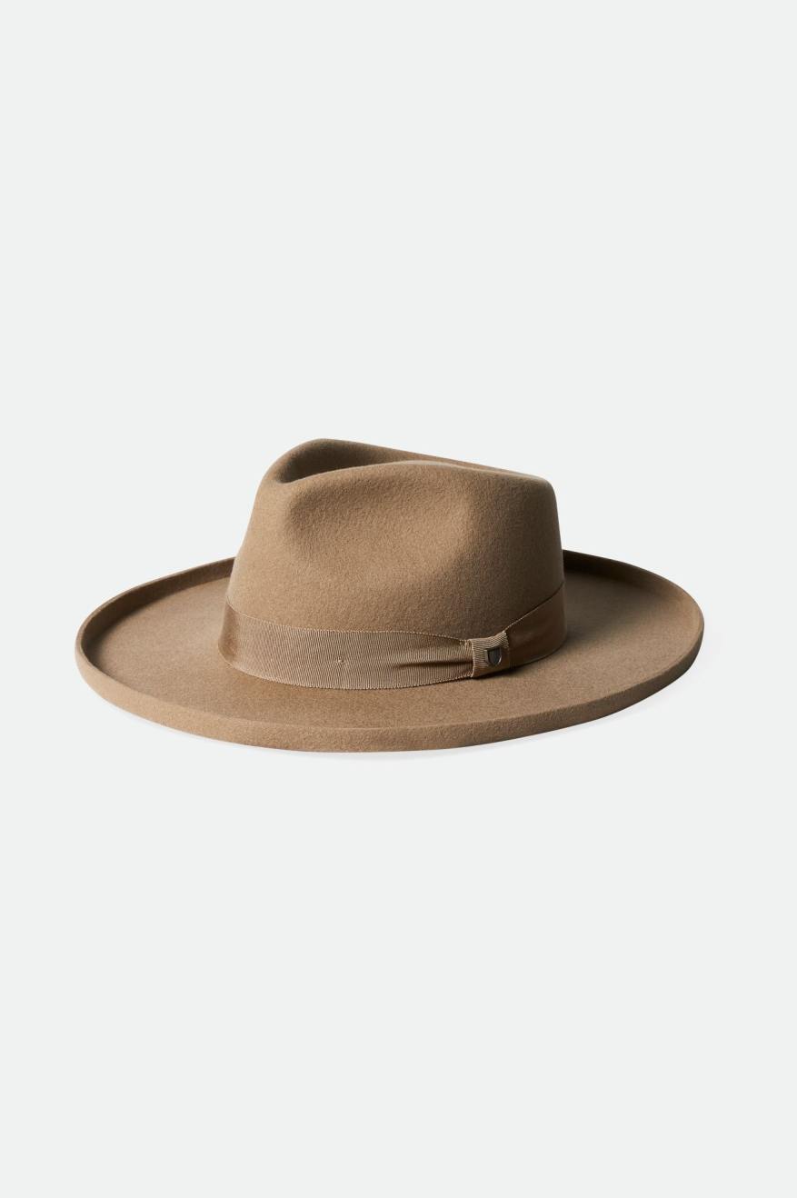 Brixton Victoria Felt Fedora Fedora Donna Marroni | 621OSNRFA