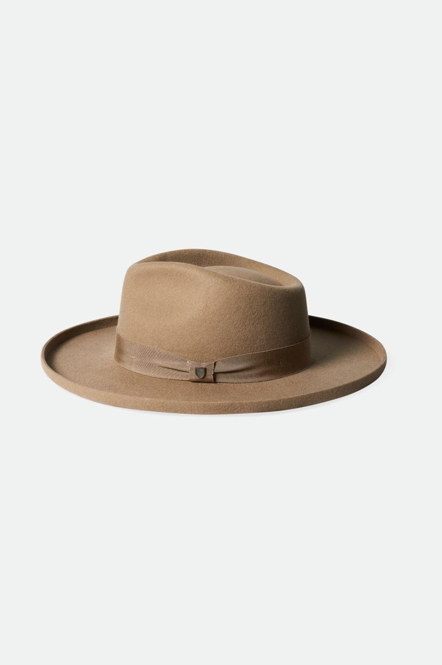 Brixton Victoria Felt Fedora Uomo Marroni | 203ONEHVL