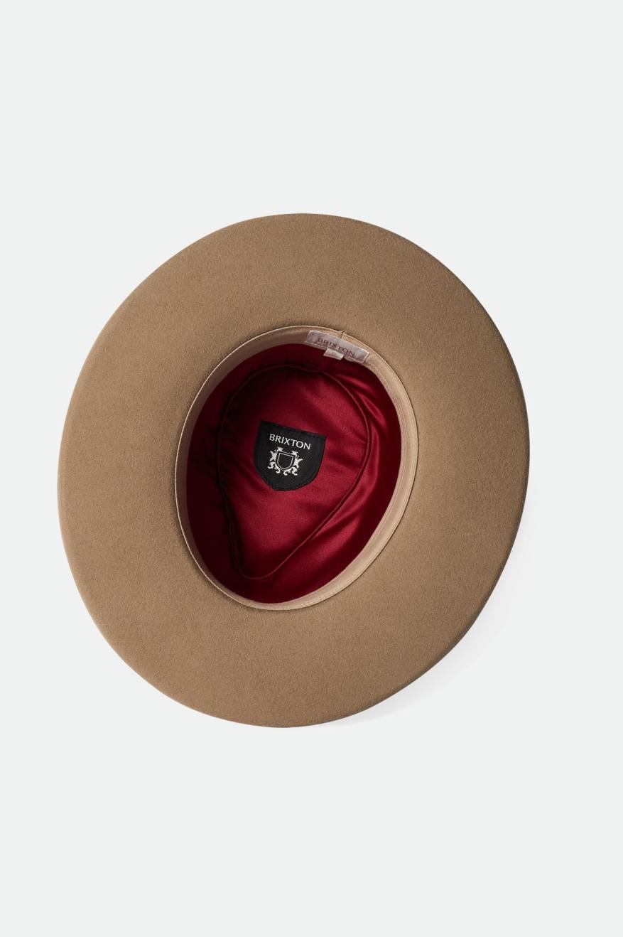 Brixton Victoria Felt Fedora Uomo Marroni | 203ONEHVL