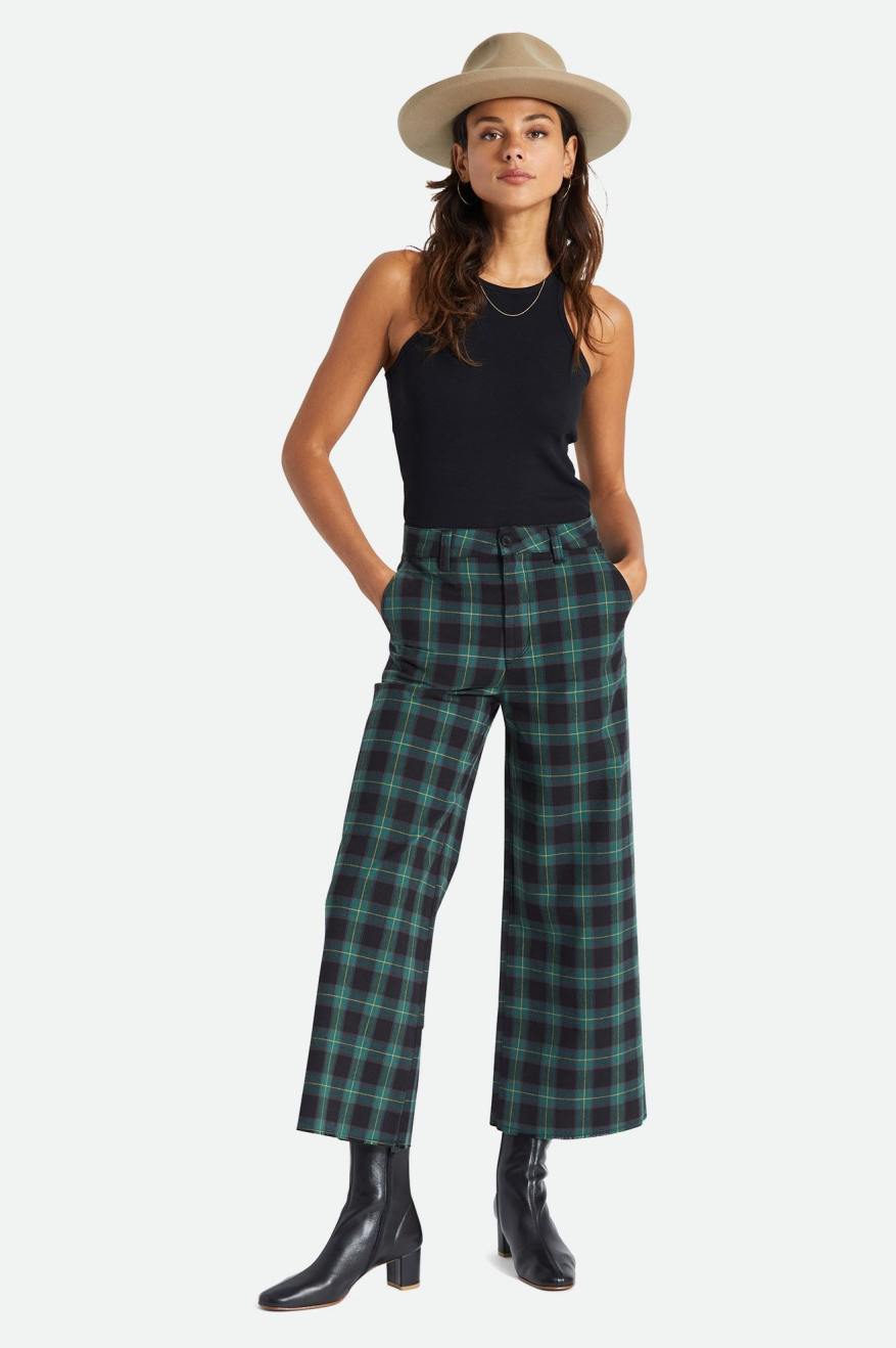 Brixton Victory Larghe Leg Pantaloni Donna Verde Acqua | 913GCRPBE