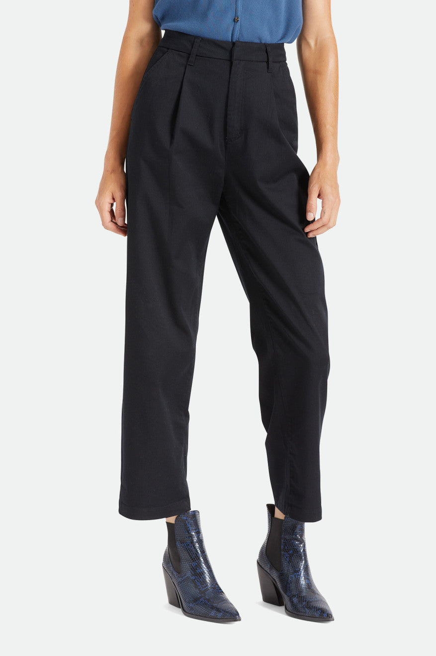 Brixton Victory Trouser Pantaloni Donna Nere | 674DTUHVM