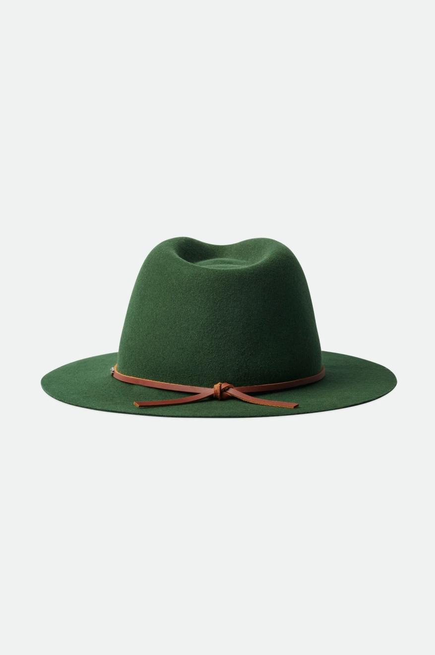 Brixton Wesley Packable Fedora Fedora Donna Verdi | 916PVZCBH