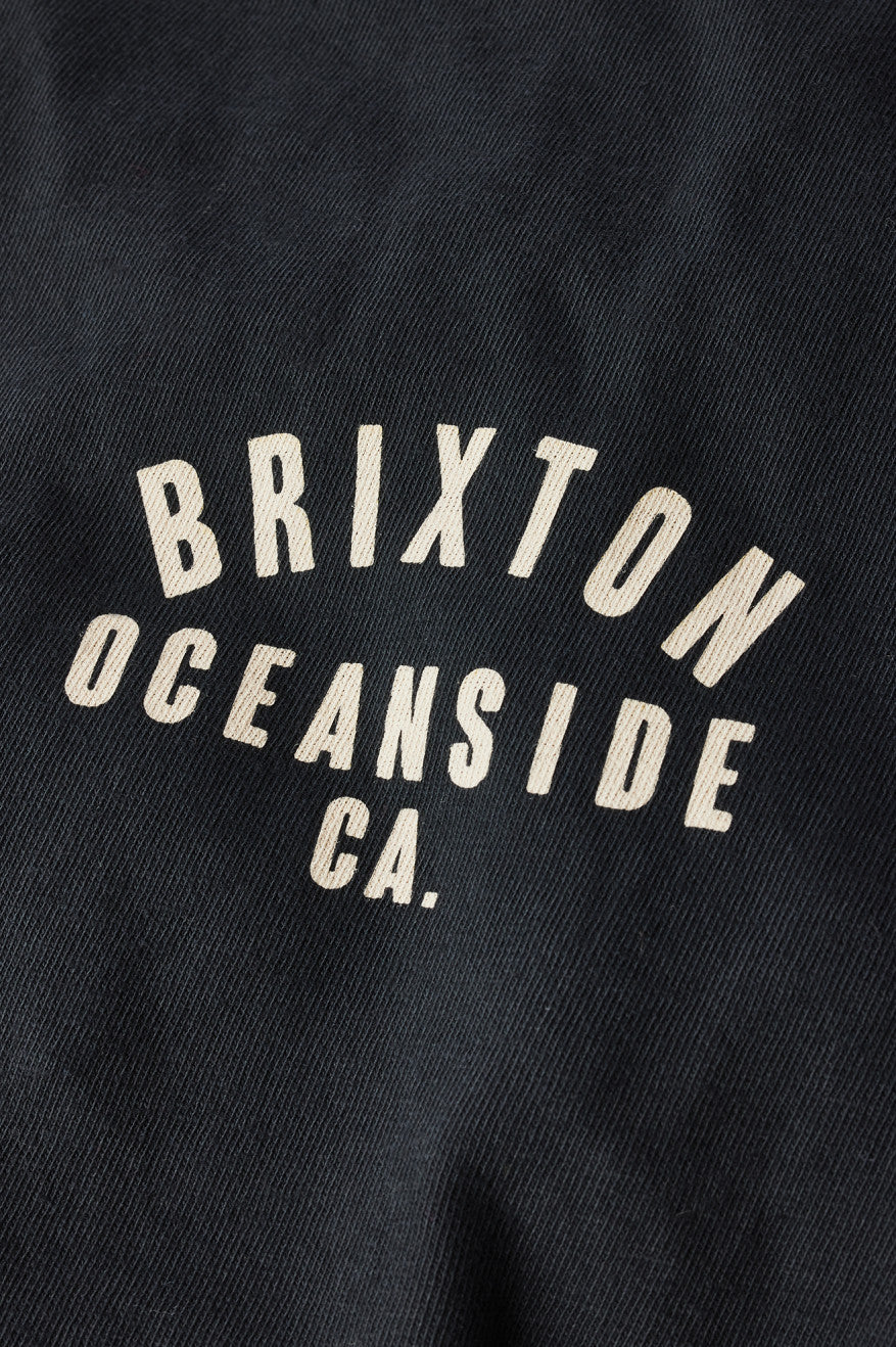 Brixton Woodburn Oceanside S/S Standard Top Uomo Nere Bianche | 529LVEIBU