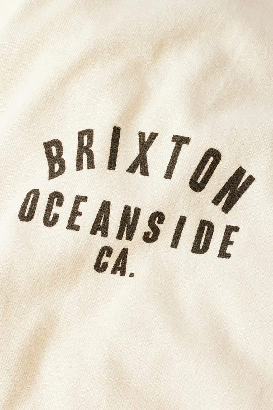 Brixton Woodburn Oceanside S/S Standard Top Uomo Crema Nere | 895NFPUSY